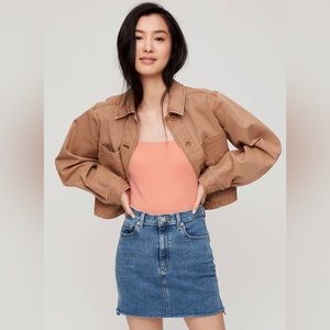 Wilfred Denim Mini Skirt
